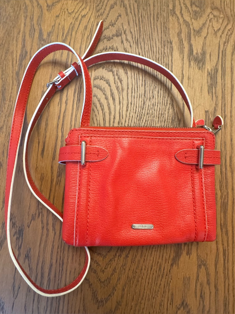 Lauren Ralph Lauren Gladstone Double Zip Crossbody Bag Poppy red Americana